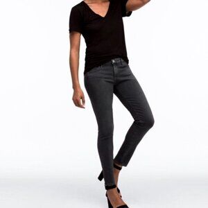 NWT Ag Adriano Goldschmied The Legging Ankle dark gray Jean 24